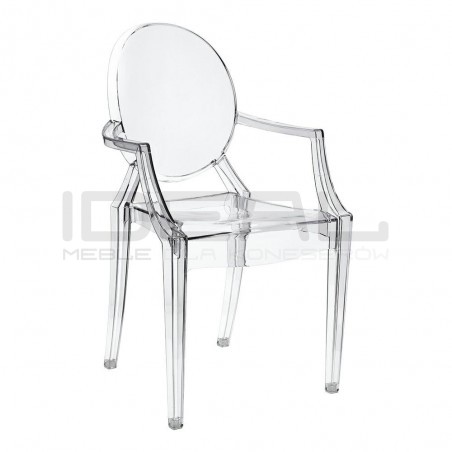 KRZESŁO LOUIS INSPIROWANE LOUIS GHOST TRANSPARENTNE