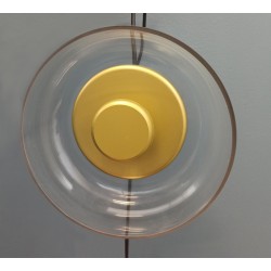 Lampa Wisząca Przezroczysta Eden Disco Złota