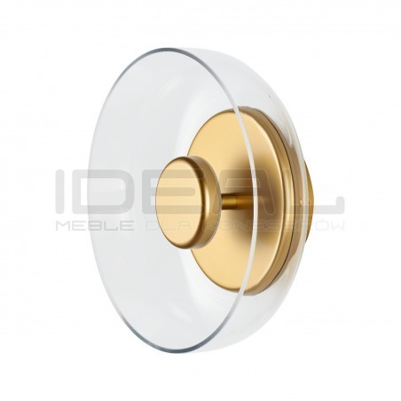 Kinkiet Przezroczysty Eden Disco Złoty szklany