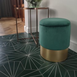 Pufa glamour Barock Velvet welurowa