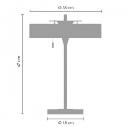 Lampa glamour stołowa Arte Artdeco