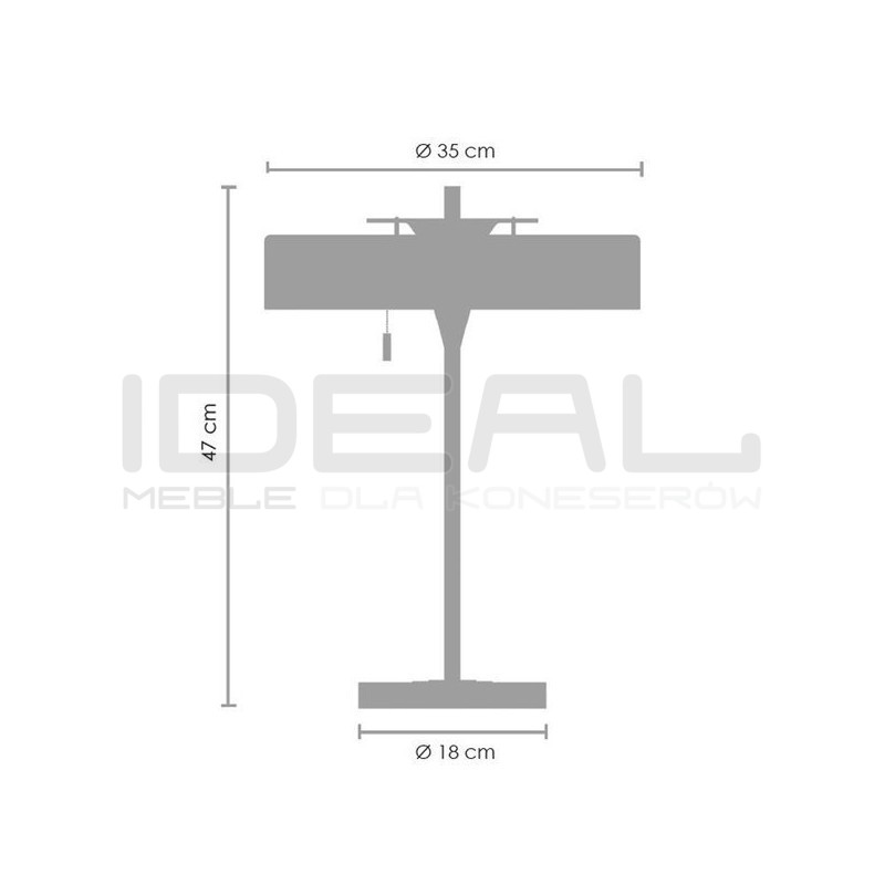 Lampa glamour stołowa Arte Artdeco