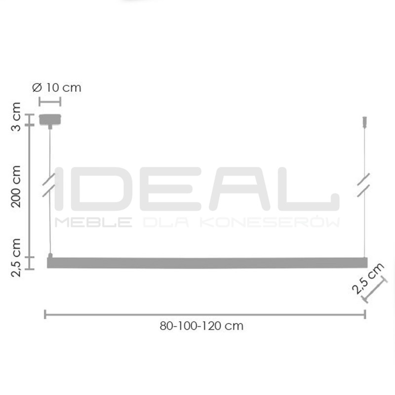 Lampa wisząca glamour Beam 100