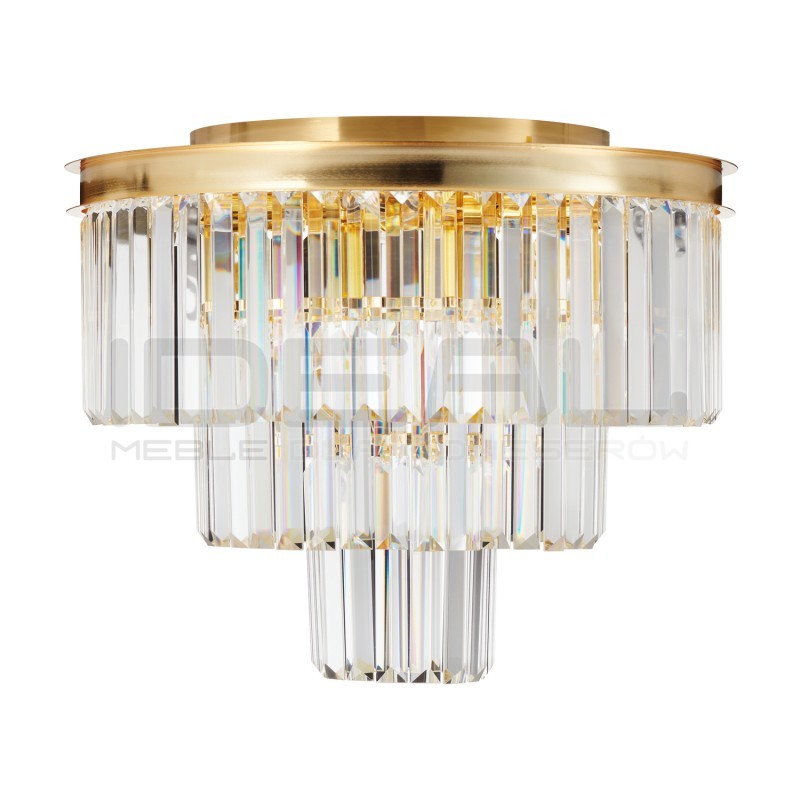 Plafon SPLENDORE ZŁOTY 50 | kryształowy plafon złoty