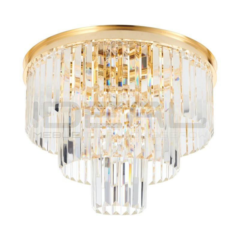 Plafon SPLENDORE ZŁOTY 50 | kryształowy plafon złoty