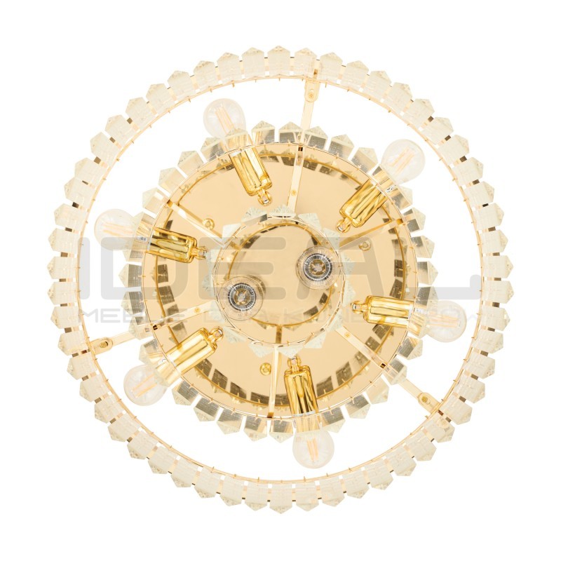 Plafon SPLENDORE ZŁOTY 50 | kryształowy plafon złoty