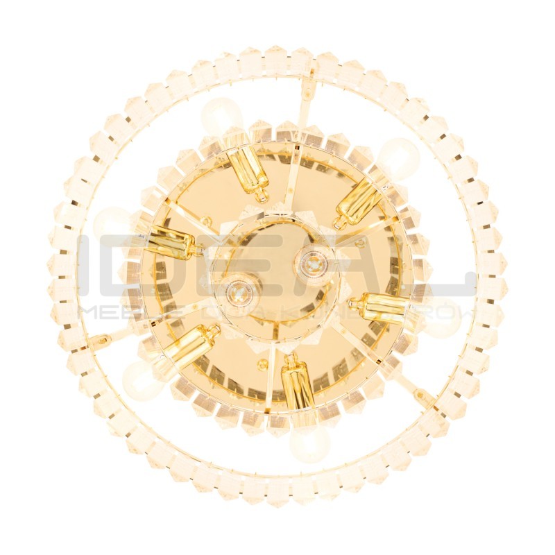 Plafon SPLENDORE ZŁOTY 50 | kryształowy plafon złoty