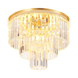 Plafon SPLENDORE ZŁOTY 50 | kryształowy plafon złoty