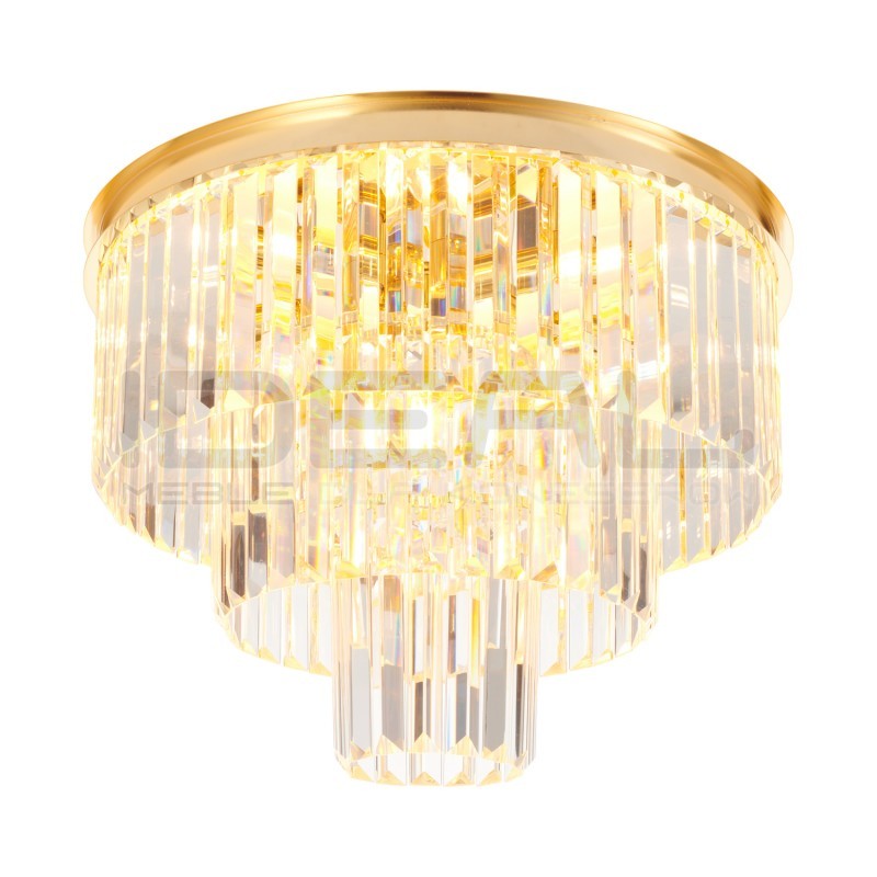 Plafon SPLENDORE ZŁOTY 50 | kryształowy plafon złoty