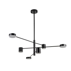 LAMPA WISZĄCA geometryczna  CLEX  6 czarna 100