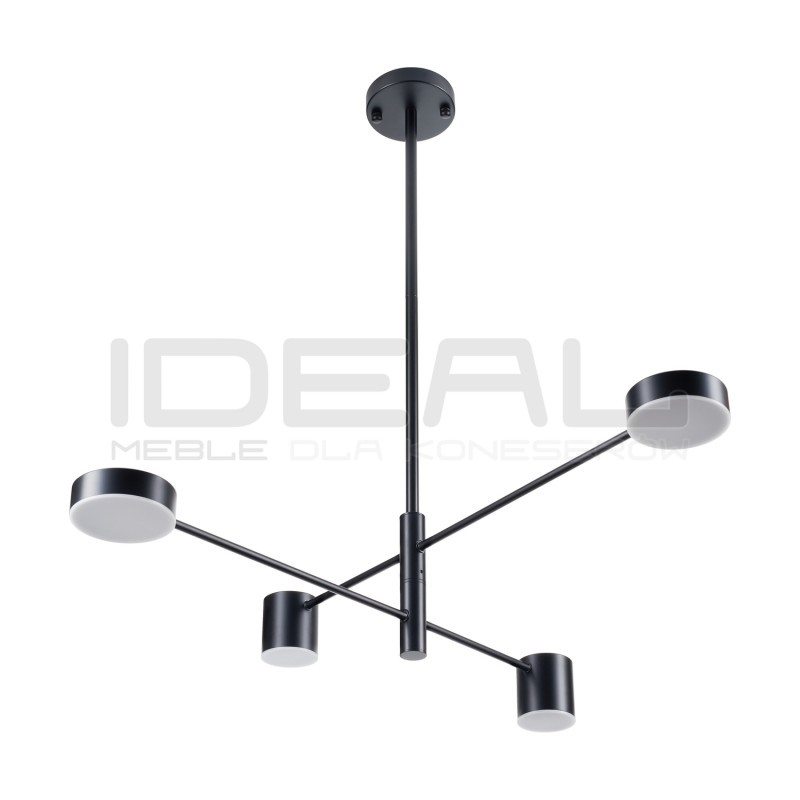 LAMPA WISZĄCA geometryczna  CLEX  4 czarna