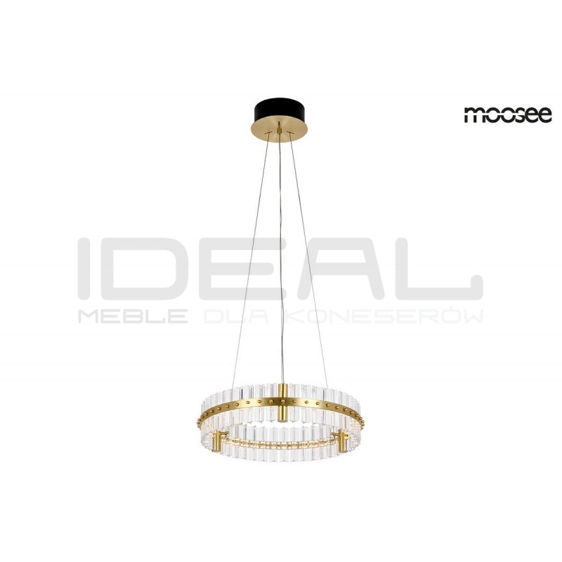 Lampa wisząca glamour SATURNUS 47 złota