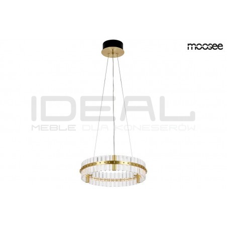 Lampa wisząca glamour SATURNUS 47 złota