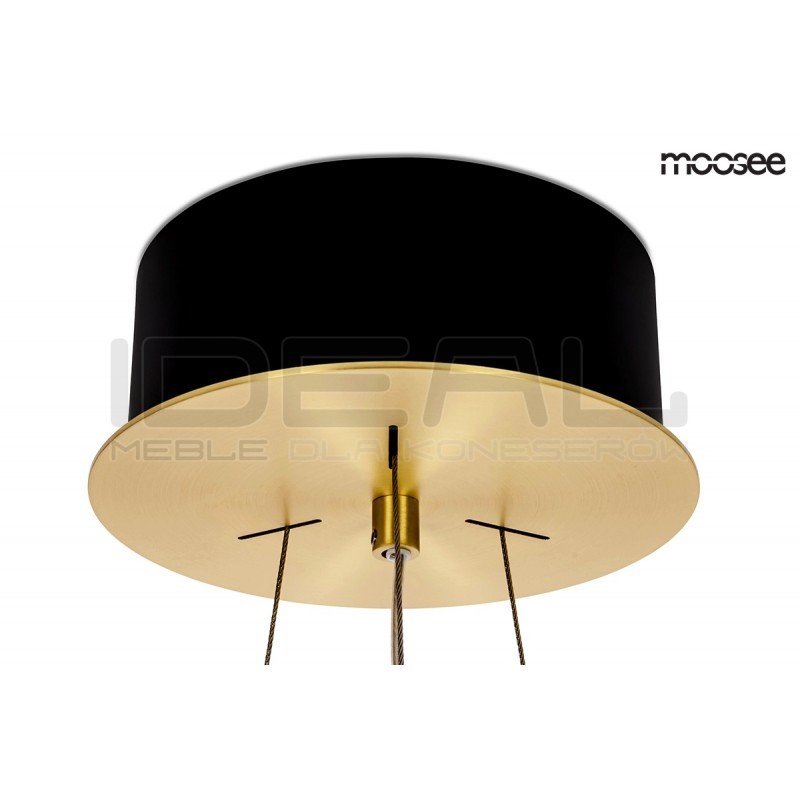 Lampa wisząca glamour SATURNUS 47 złota