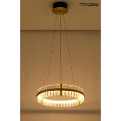 Lampa wisząca glamour SATURNUS 47 złota