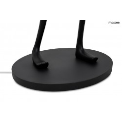 Lampa stojąca rzeźba Człowiek Human czarna | Lampa podłogowa