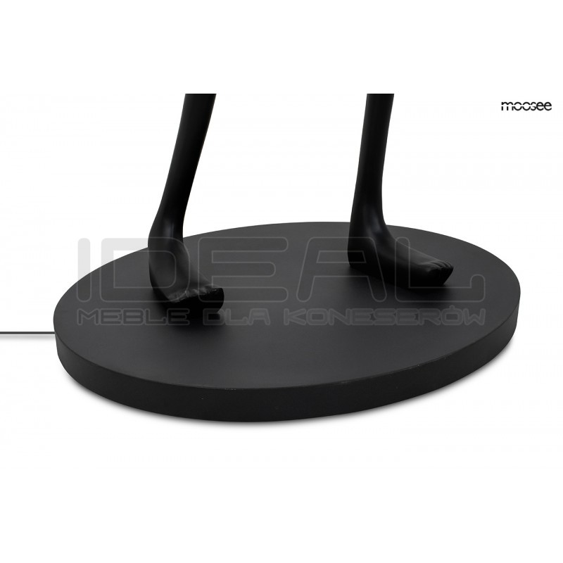 Lampa stojąca rzeźba Człowiek Human czarna | Lampa podłogowa