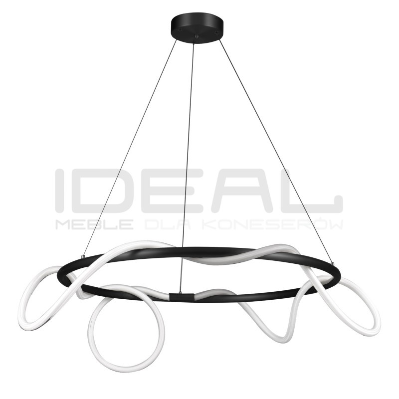 LAMPA WISZĄCA FANTASIA ROUND LED CZARNA 60