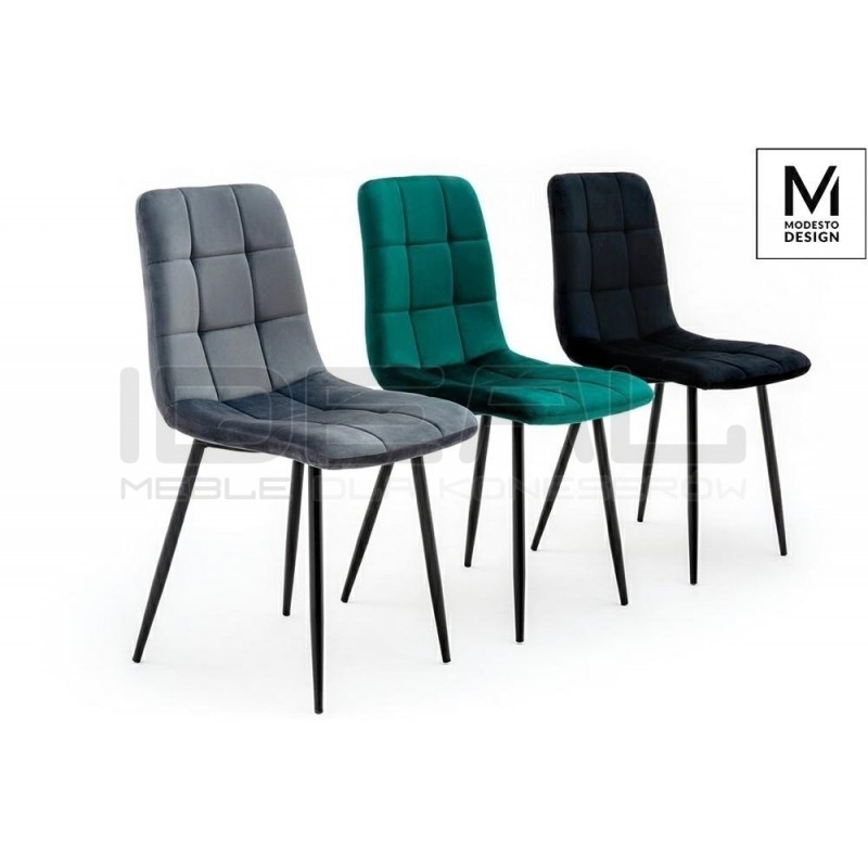 Krzesło welurowe Carlo