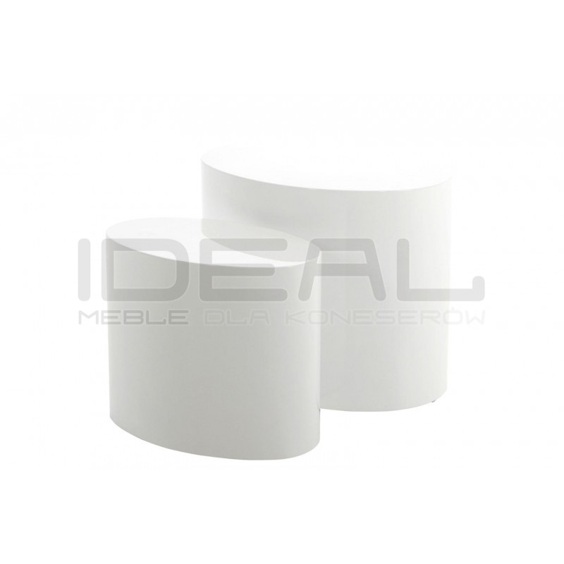 Zestaw stolików kawowych MICE biały