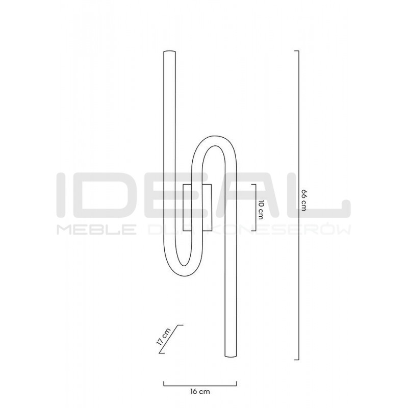 Kinkiet glamour MACAROON złoty