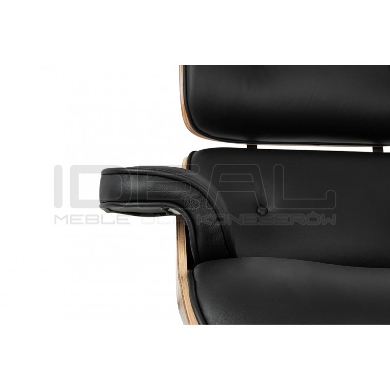 Fotel Lounge HM z podnóżkiem - sklejka jesion