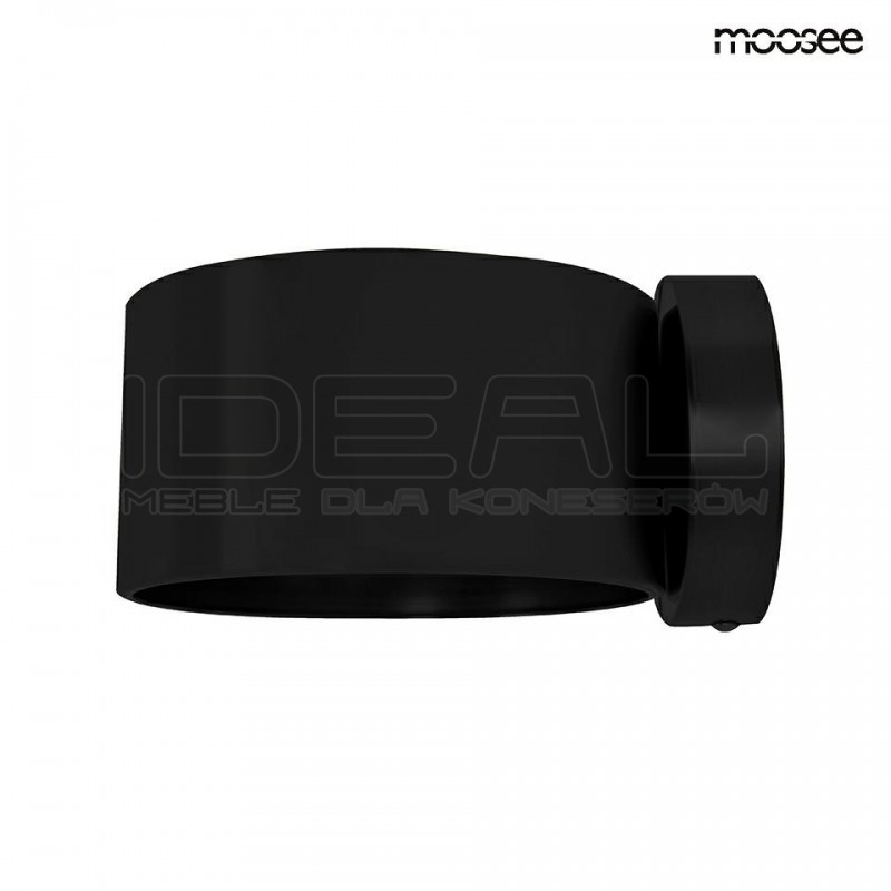 Kinkiet Arro czarny nowoczesny światło góra dół