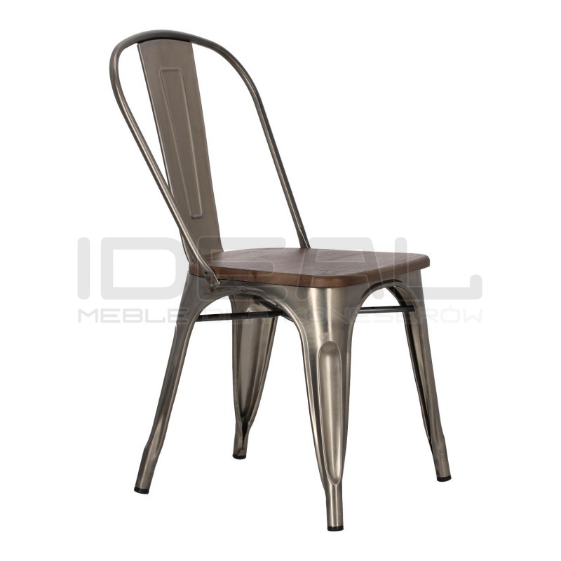 Krzesło Paris Wood inspirowane Tolix