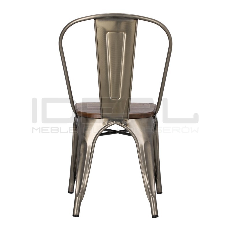 Krzesło Paris Wood inspirowane Tolix