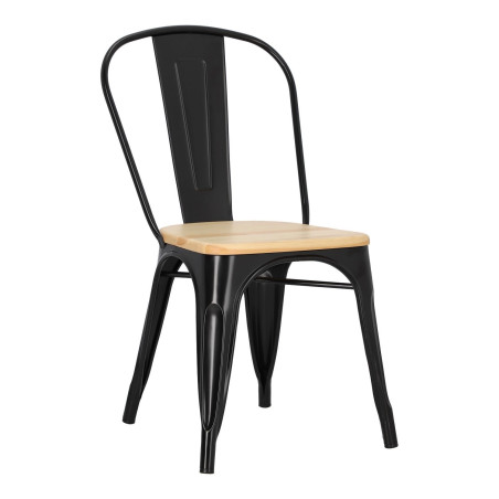 Krzesło Paris Wood inspirowane Tolix