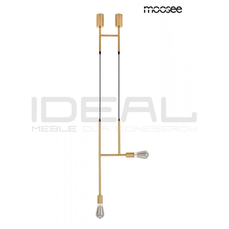 Lampa wisząca RIVA 2 złota