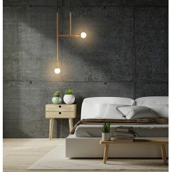 Lampa wisząca RIVA 2 złota