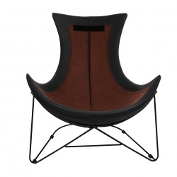 Fotel nowoczesny OTILIA STAND czarny VELVET