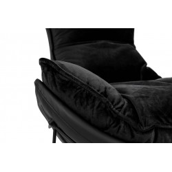 Fotel nowoczesny OTILIA STAND czarny VELVET