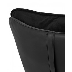 Fotel nowoczesny OTILIA STAND czarny VELVET