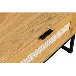 Stolik kawowy z szufladą Capri w stylu boho