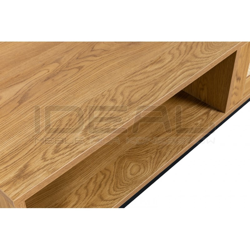 Stolik kawowy z szufladą Capri w stylu boho