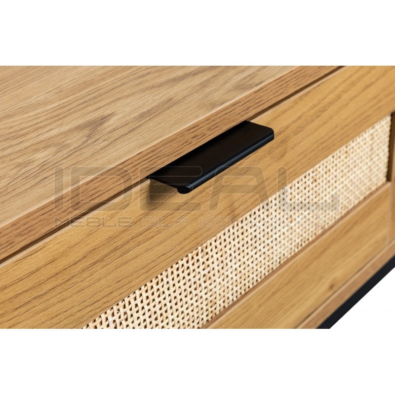 Stolik kawowy z szufladą Capri w stylu boho