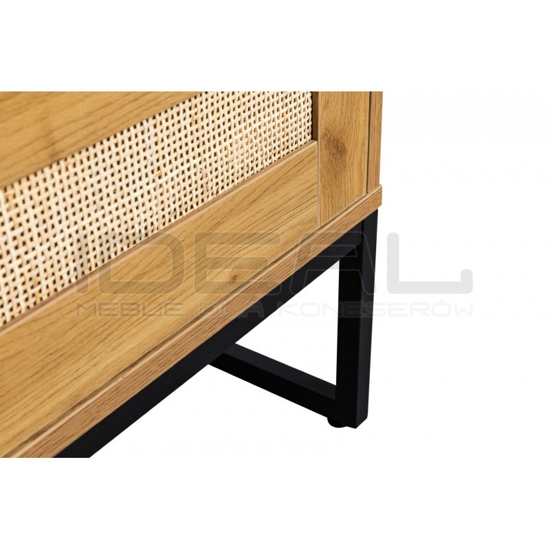 Stolik kawowy z szufladą Capri w stylu boho