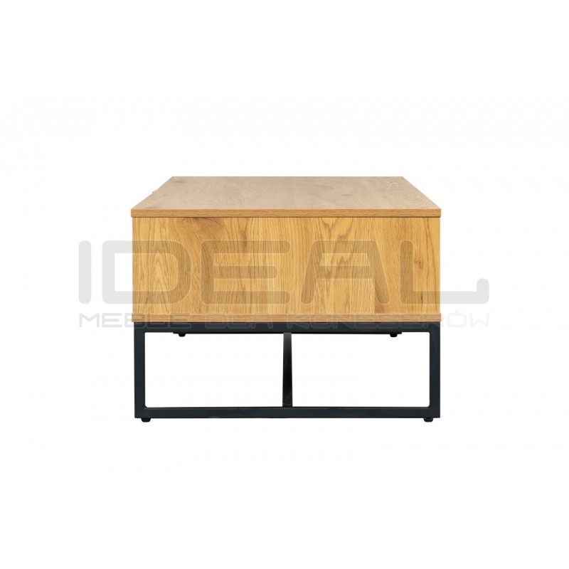 Stolik kawowy z szufladą Capri w stylu boho