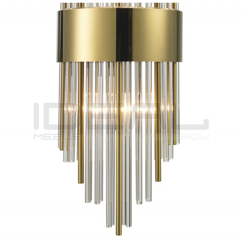 Kinkiet glamour DRACO 60 złoty