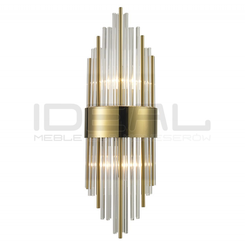 Kinkiet glamour DRACO 60 złoty