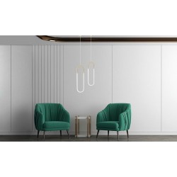 Lampa wisząca glamour PUZO S złota