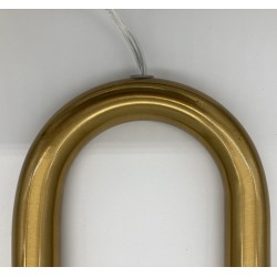 Lampa wisząca glamour PUZO U-Shape 60 mosiądz