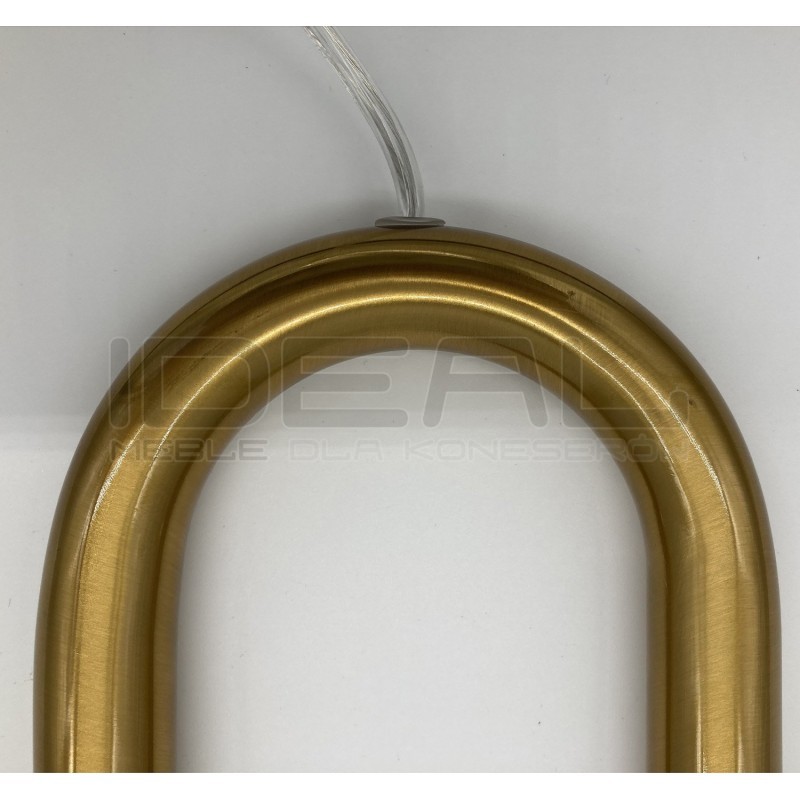 Lampa wisząca glamour PUZO U-Shape 60 mosiądz