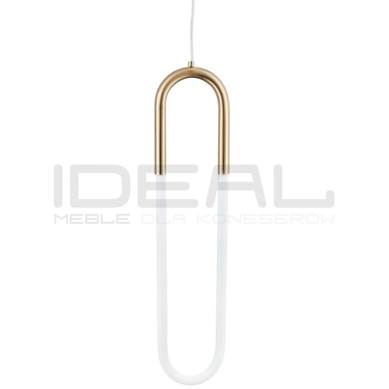 Lampa wisząca glamour PUZO U-Shape 60 mosiądz
