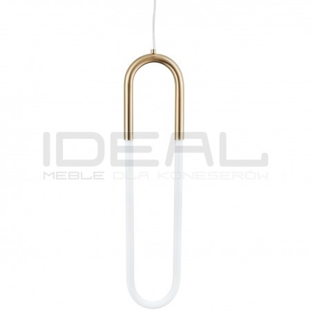 Lampa wisząca glamour PUZO U-Shape 60 mosiądz