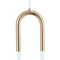 Lampa wisząca glamour PUZO U-Shape 60 mosiądz