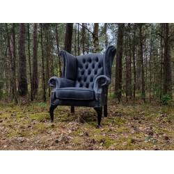 Fotel Uszak Chesterfield Lord Regent skóra Dubai