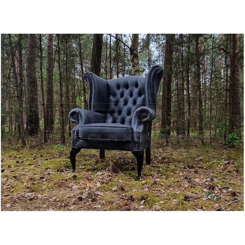 Fotel Uszak Chesterfield Lord Regent skóra Dubai